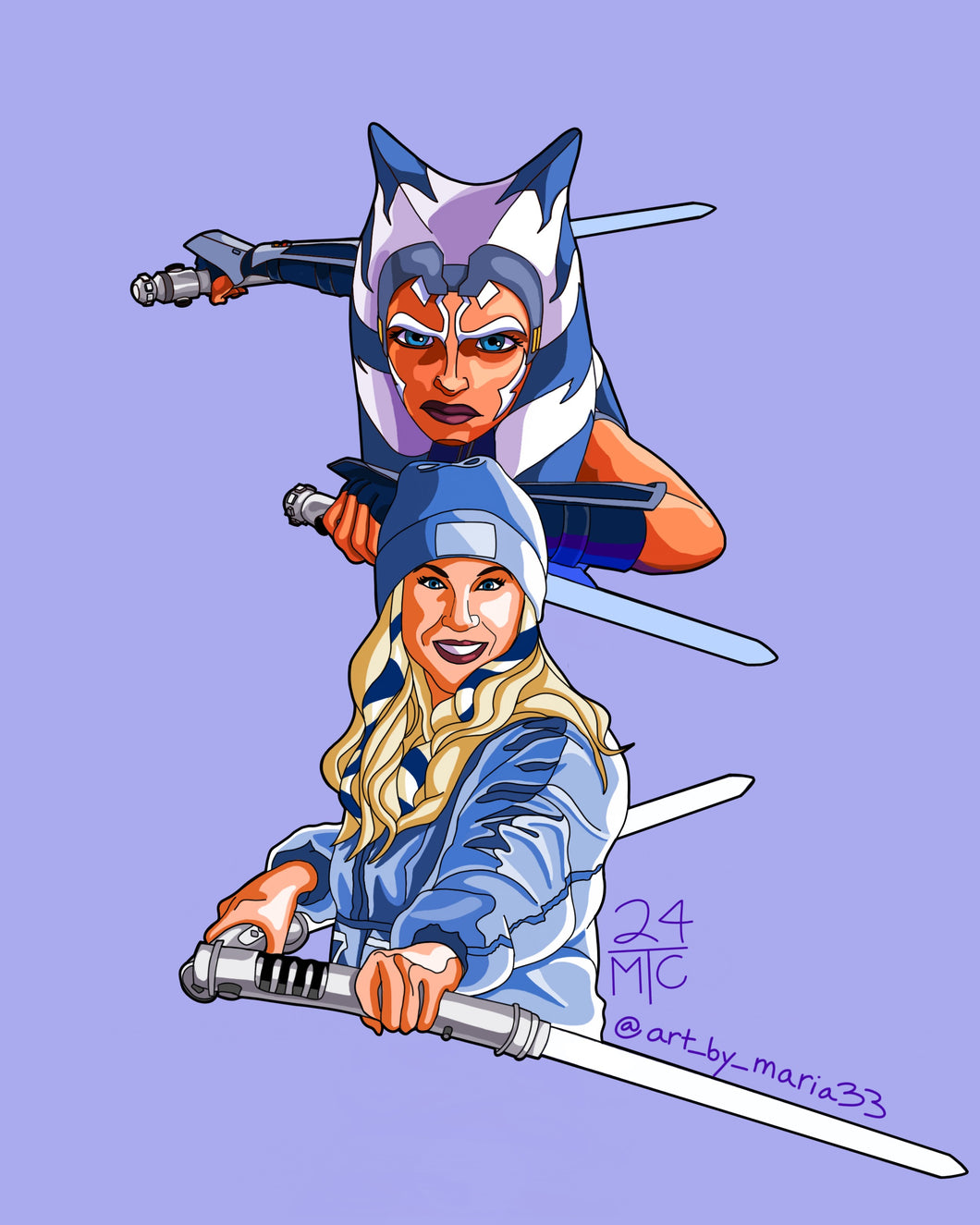 Ahsoka and Ashley pin