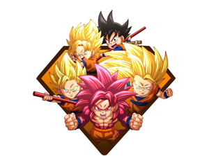Goku (All forms) pin design